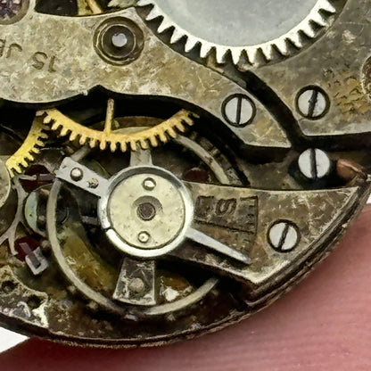 23.7mm AS A Schild 15 Jewels Trench Watch Movement Manual Wind Swiss PARTS SPARE