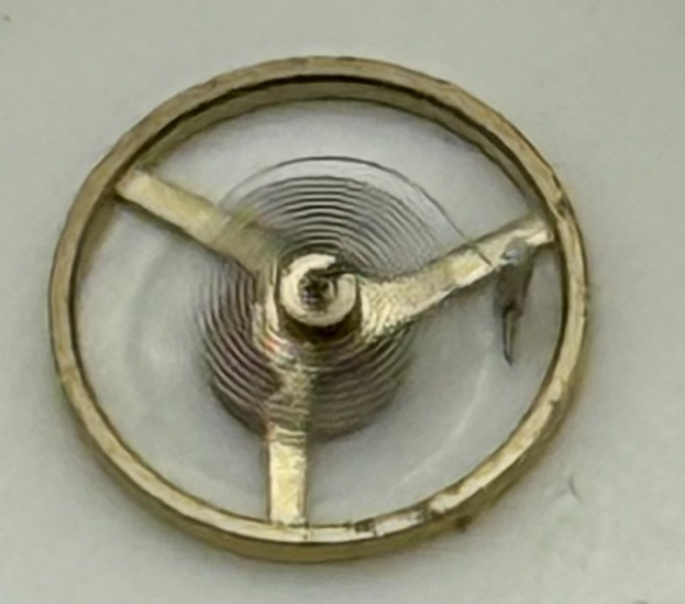 FEF 6620 Balance Wheel Complete And Spring 5½’’’ 1449 M Watch Movement Parts NOS