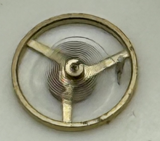 FEF 6620 Balance Wheel Complete And Spring 5½’’’ 1449 M Watch Movement Parts NOS