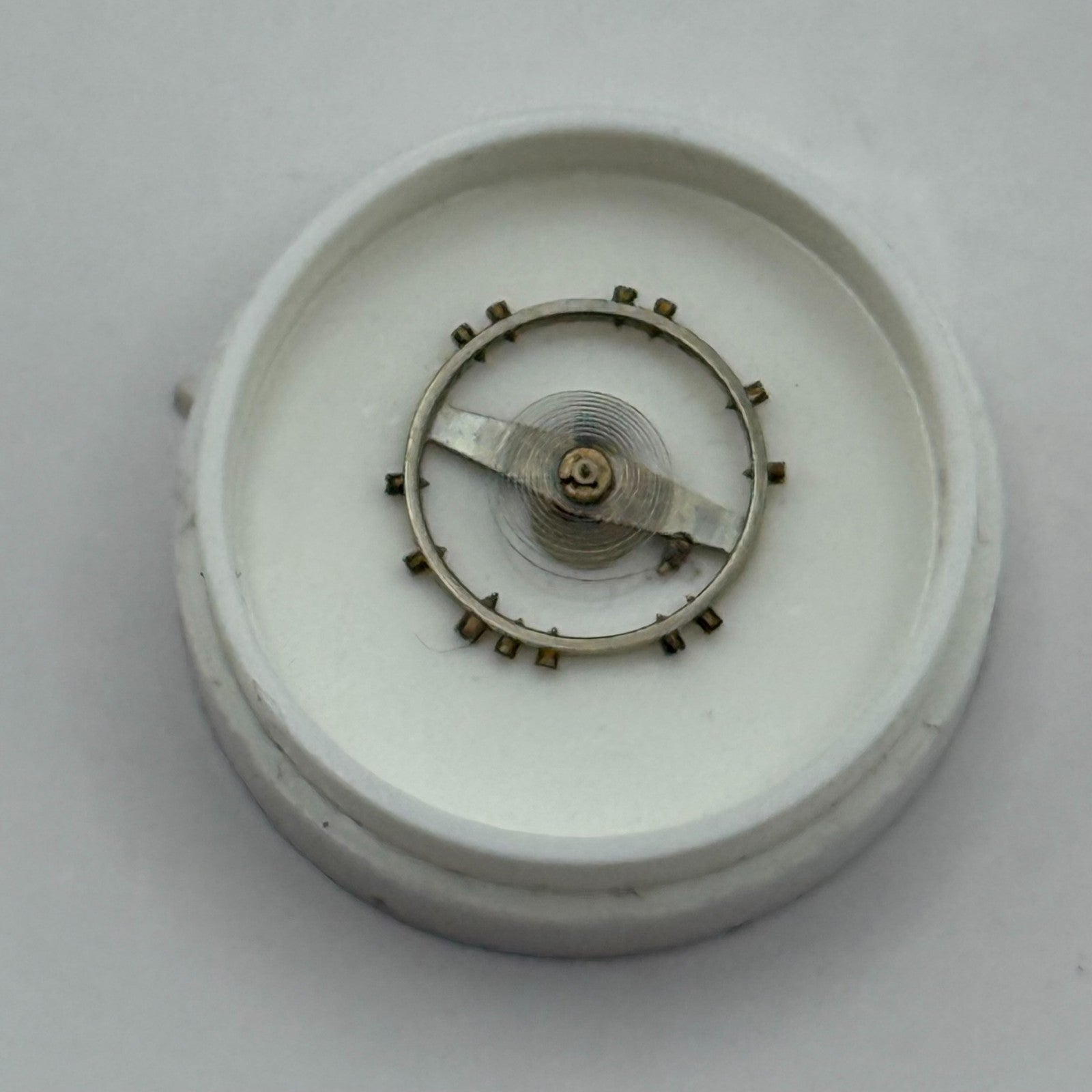 Record 160 Balance Wheel Complete And Spring 9 3/4''' 292 Watch Movement Parts 