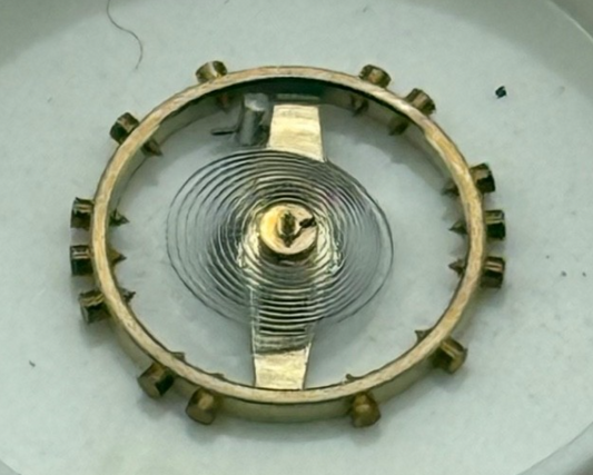 Peseux 220 Balance Wheel Complete And Spring Inca 771 M Watch Movement Parts NOS