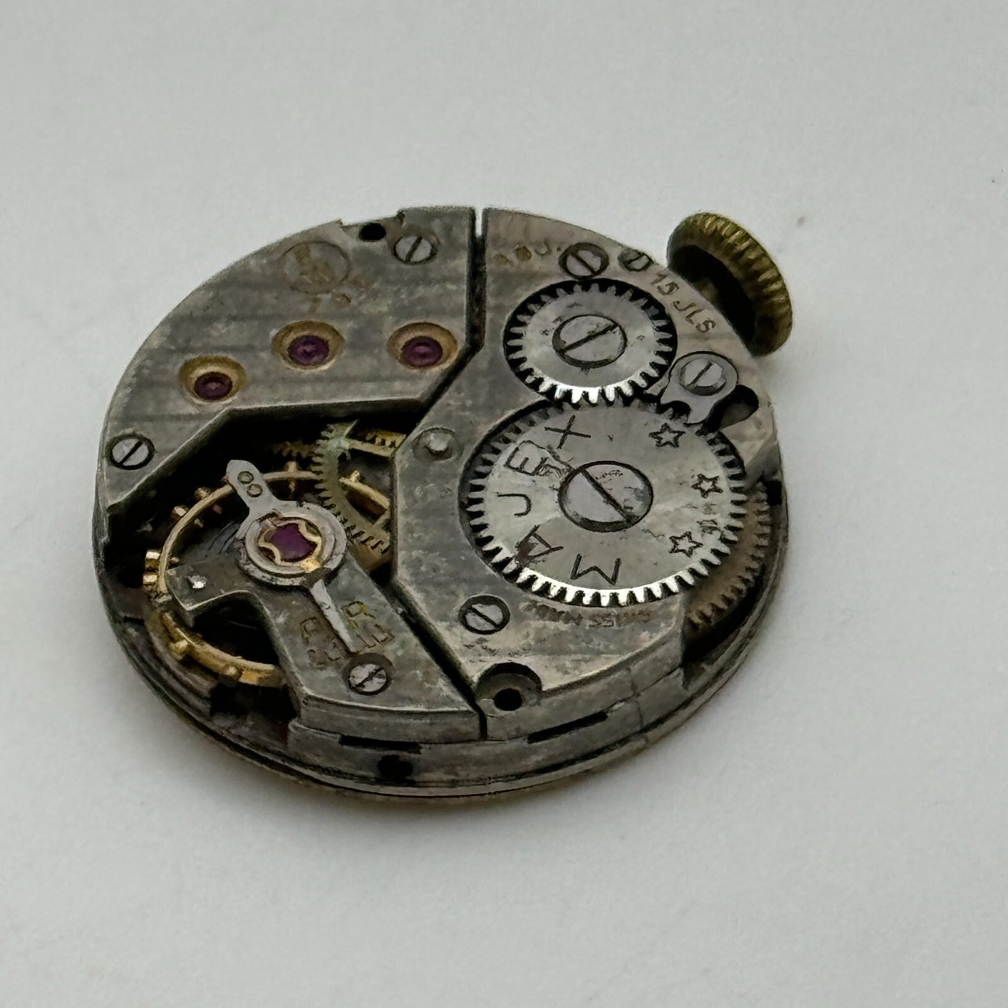 19.7mm Majex EW 792 Swiss 15 Jewels Manual Wind Watch Movement PARTS SPARES