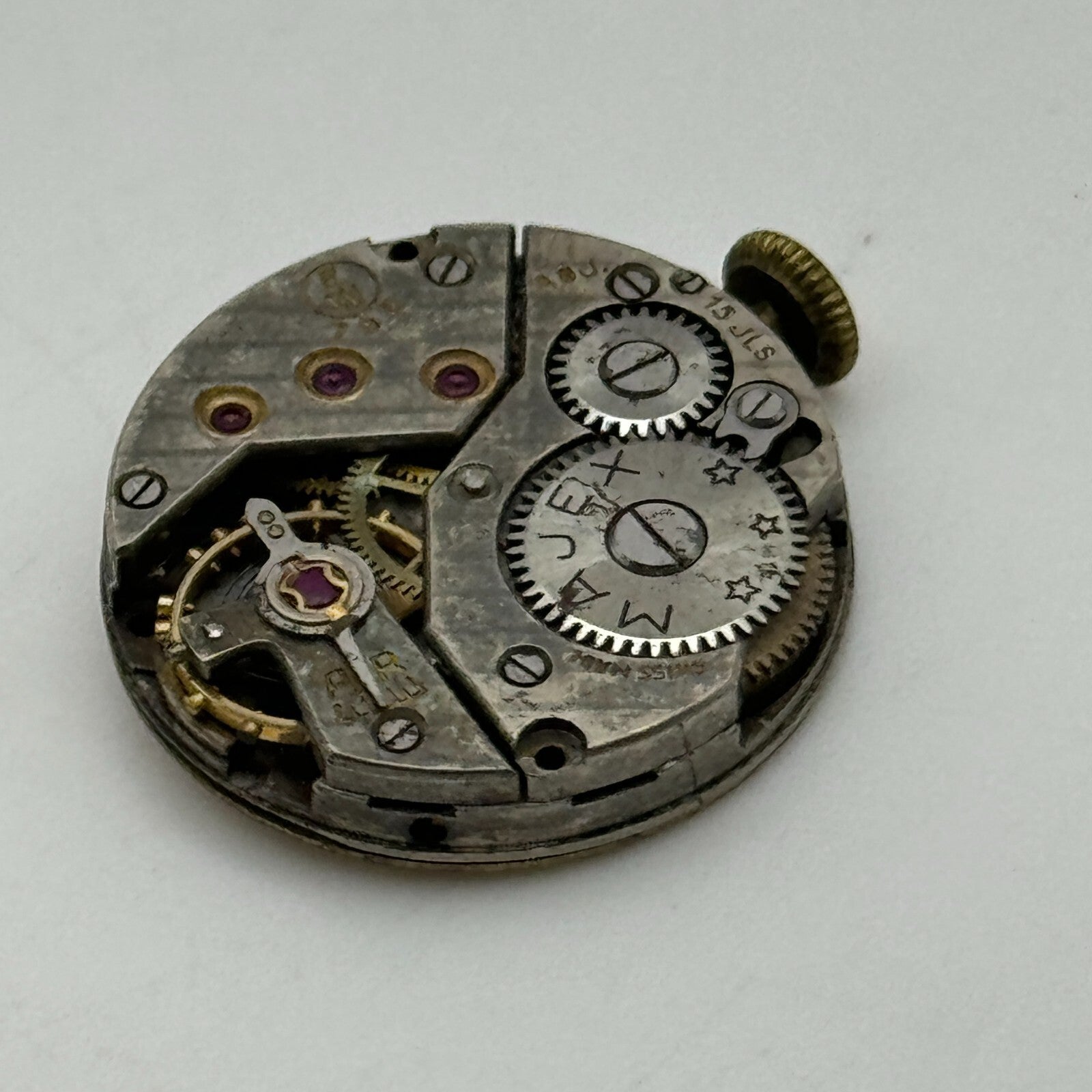 19.7mm Majex EW 792 Swiss 15 Jewels Manual Wind Watch Movement PARTS SPARES