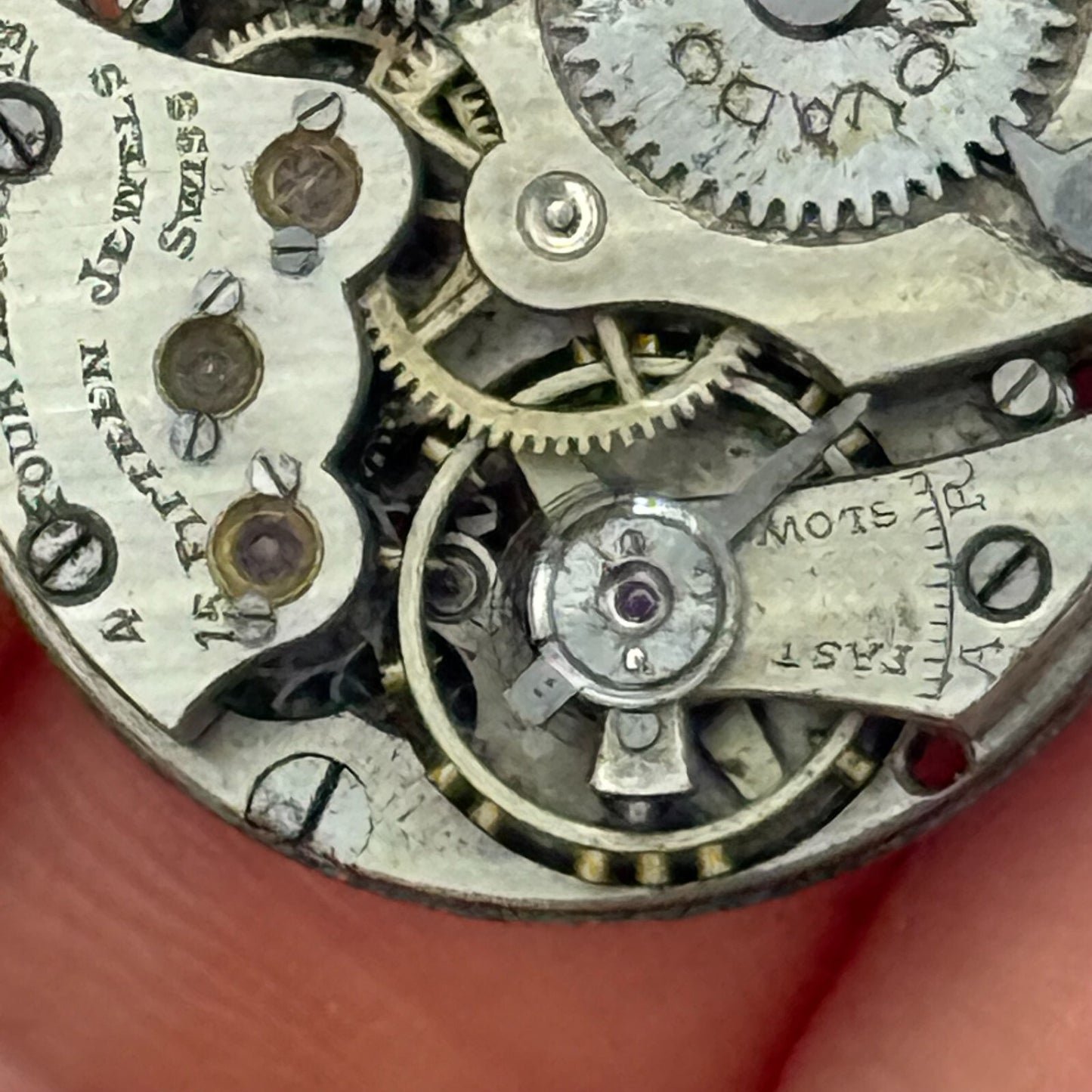 20.2mm Vintage Movado 15 Jewels Manual Wind Watch Movement PARTS REPAIR