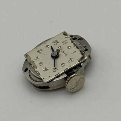 13.1mm Vintage Ladies Bulova 5AD Manual Wind Swiss Watch Movement PARTS REPAIR