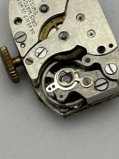 12.8mm Vintage Oris Cal 410 Manual Wind Swiss Watch Movement PARTS REPAIR