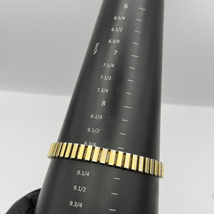 Ingersoll Ladies Quartz Watch White Dial Gold Tone Stretch Band Working 21mm