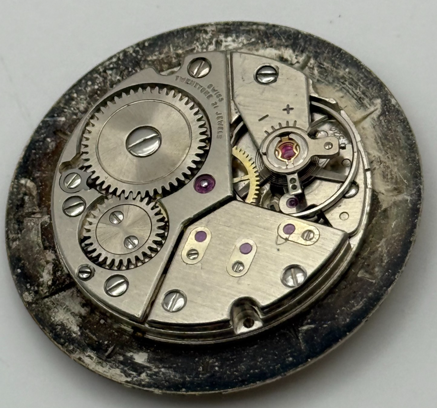 Peseux P 320 Talis Watch Movement Manual Wind Vintage Swiss Parts Repair 23.5mm