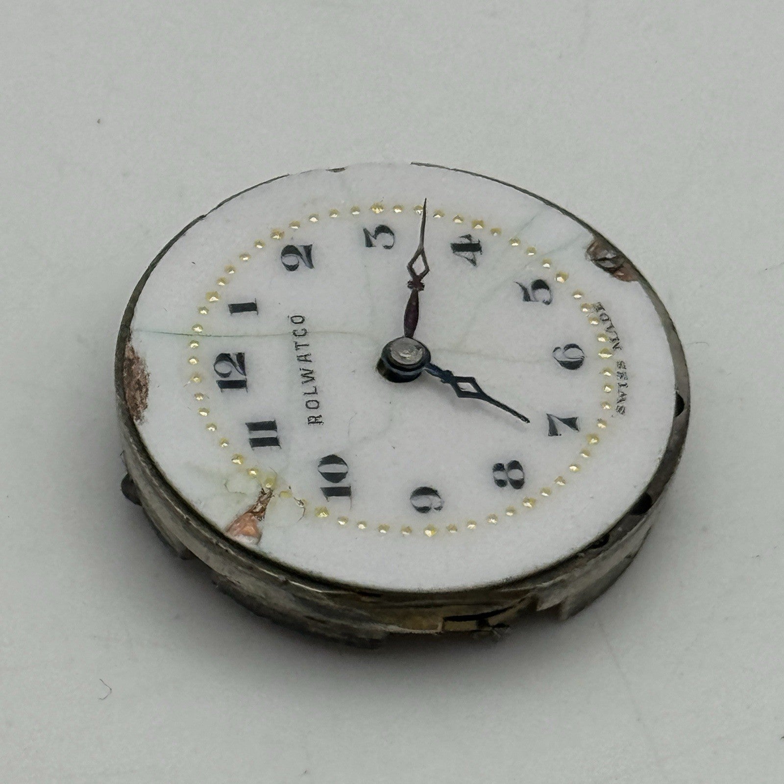 23.5mm ROLEX Rolwatco Unicorn 15 Jewels Vintage Watch Movement PARTS SPARES