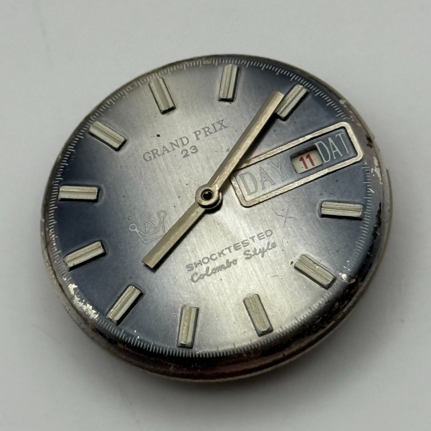 Colombo Style Grand Prix Day Date 1978-3 Watch Movement Manual Wind Parts 24mm