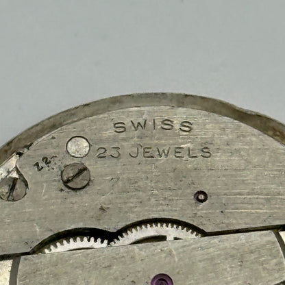 EB 8021N Watch Movement Puerta Date Manual Wind Vintage Parts Repair 25.9mm