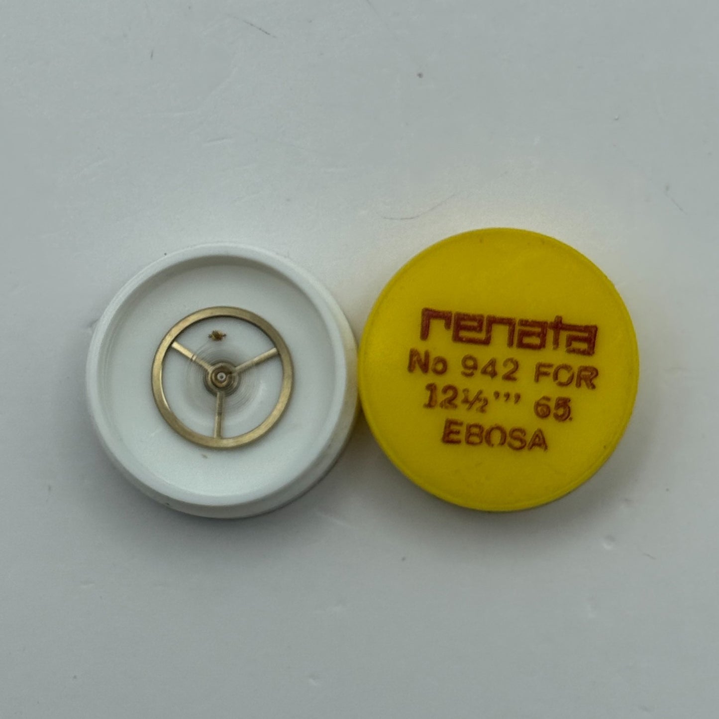 Ebosa 65 Balance Wheel Complete And Spring  12½’’’ 942 Watch Movement Parts NOS