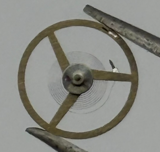 FEF 6620 Balance Wheel Complete And Spring 5 1/2''' 1450 M Watch Movement Parts 