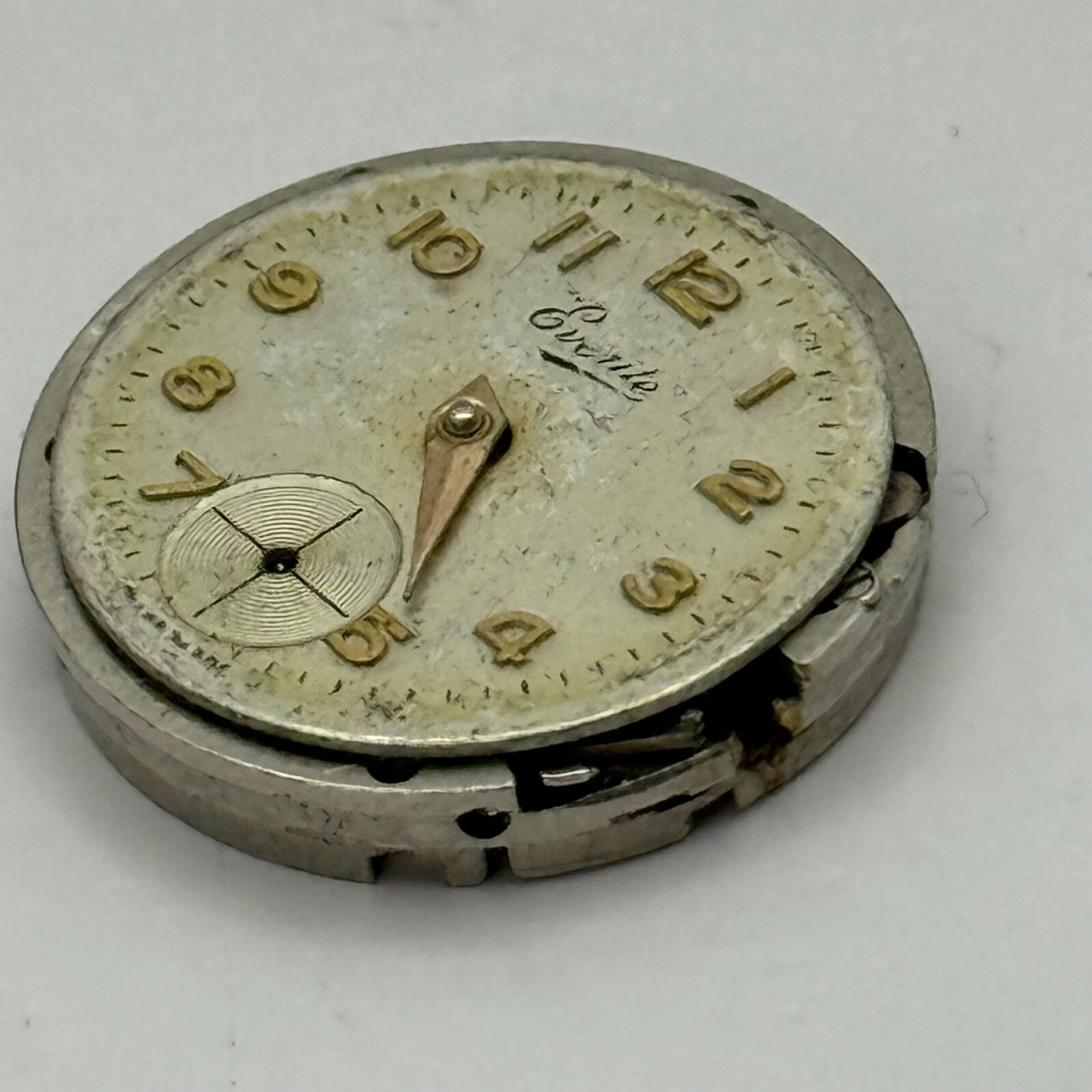 19.7mm Vintage Everite Unitas UT 630 Manual Wind Watch Movement PARTS REPAIR