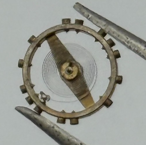 AS 976 1012 Balance Wheel Complete And Spring  532 M Watch Movement Parts NOS