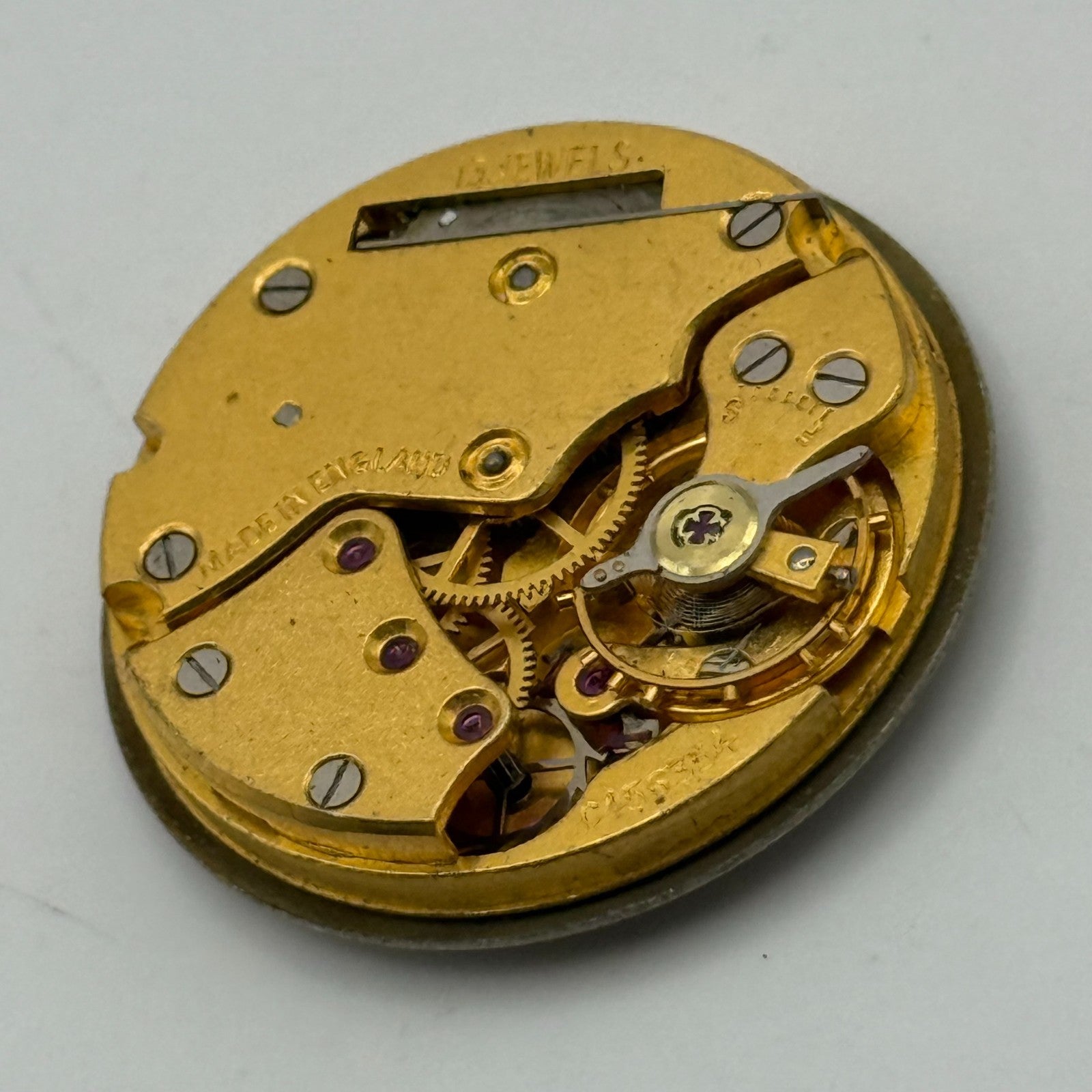 Smiths De Luxe C456354 Watch Movement Manual Wind Vintage Parts Repair 28.8mm