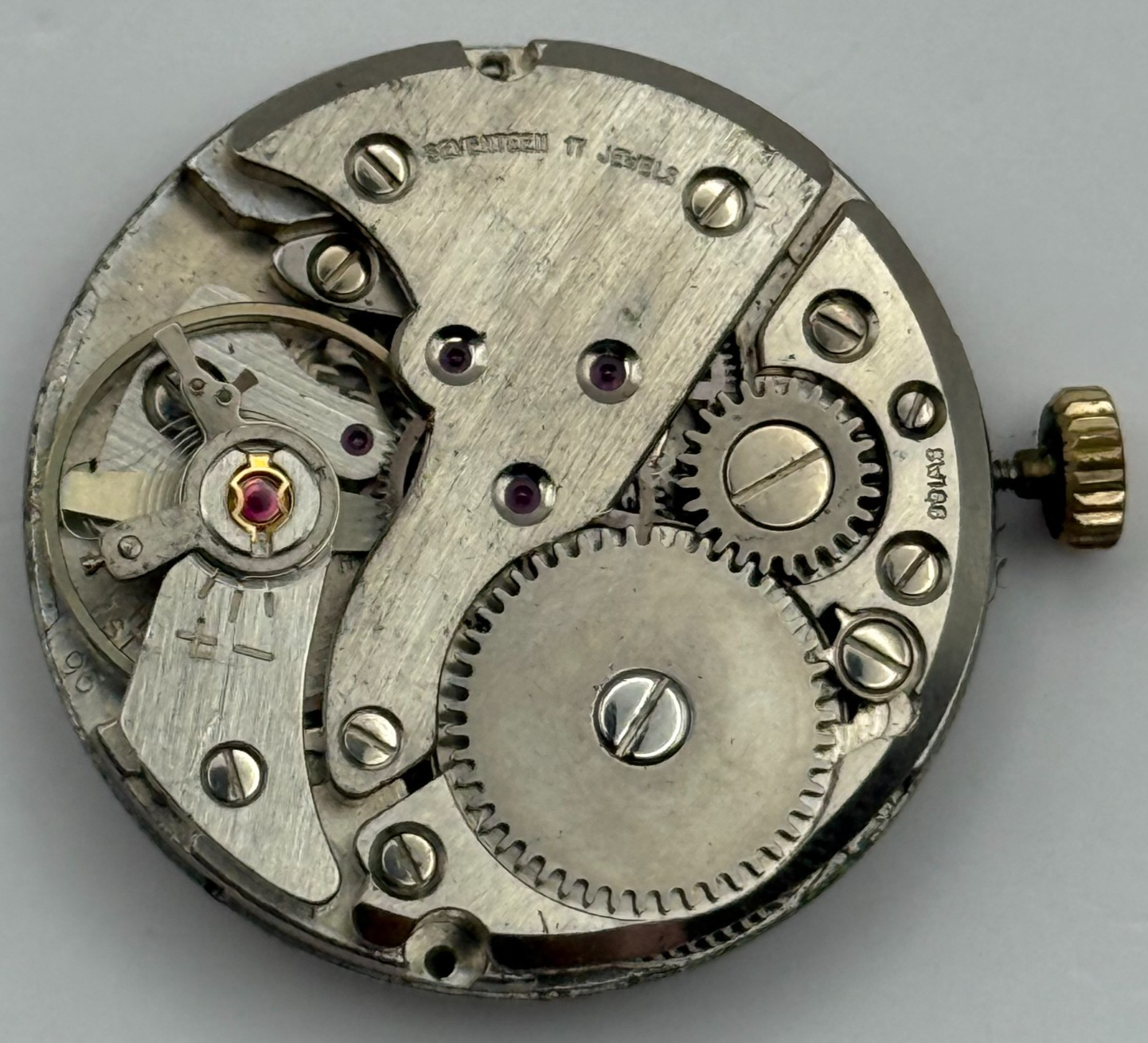 FHF ST 96 Watch Movement Avia Manual Wind Vintage Swiss Parts Repair 25.9mm