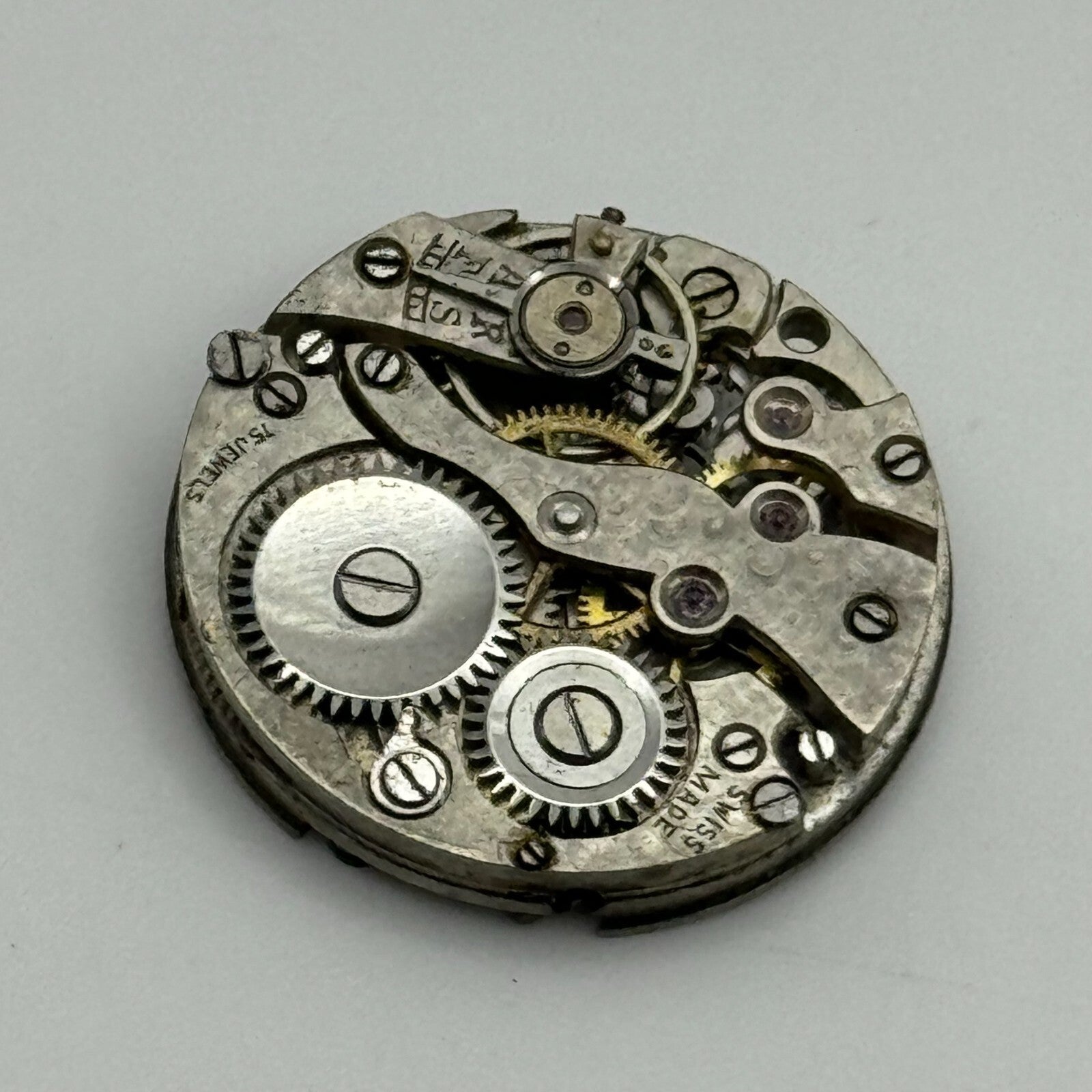 23.8mm Enicar AR Balance Intact Manual Wind 15 Jewels Watch Movement PARTS SPARE