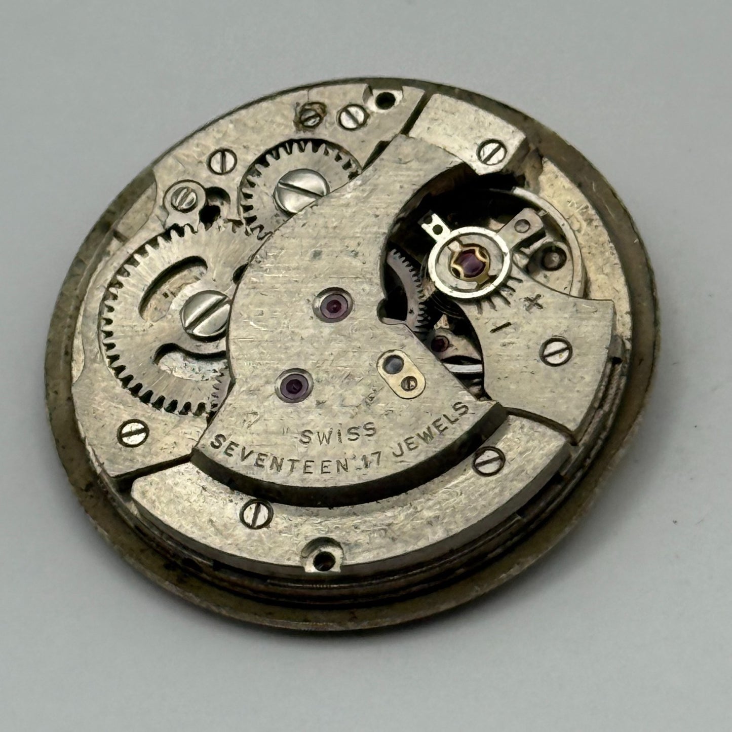 AS 1686 Watch Movement Bentima Manual Wind Vintage Swiss Parts Repair 25.8mm