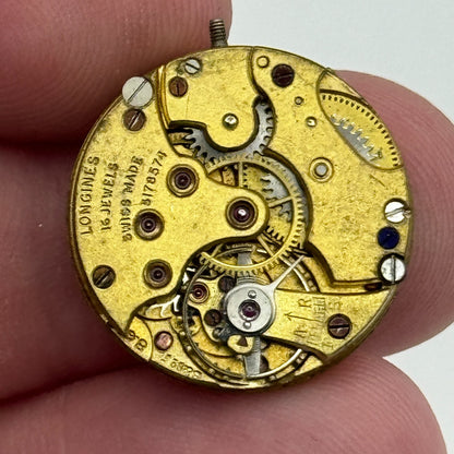 19.7mm Antique Longines 8.6 Greenwood & Sons Leeds Manual Wind Watch Movement