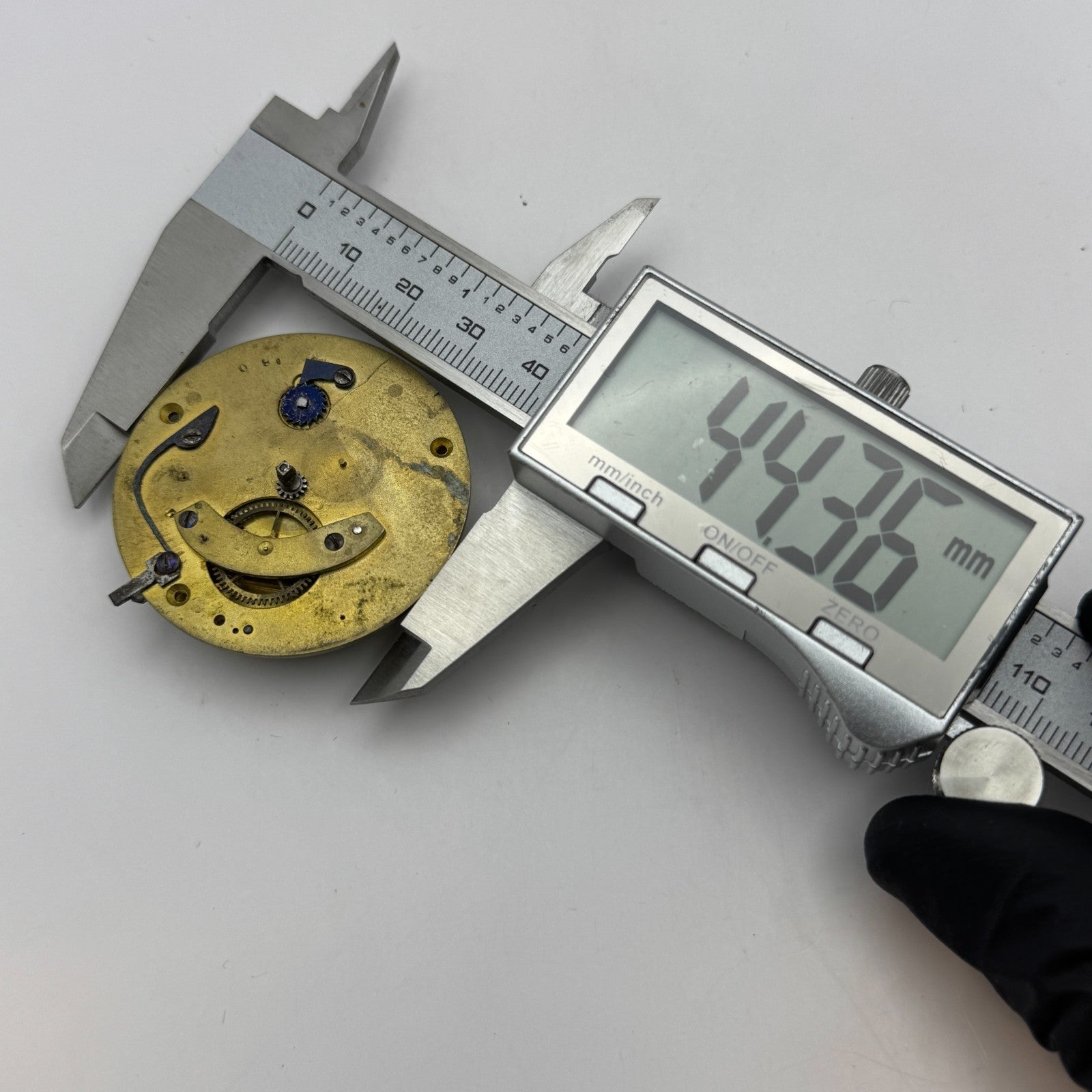 Fusee Pocket Watch Movement Antique English Key Wound Parts Repair Spares 44.3mm