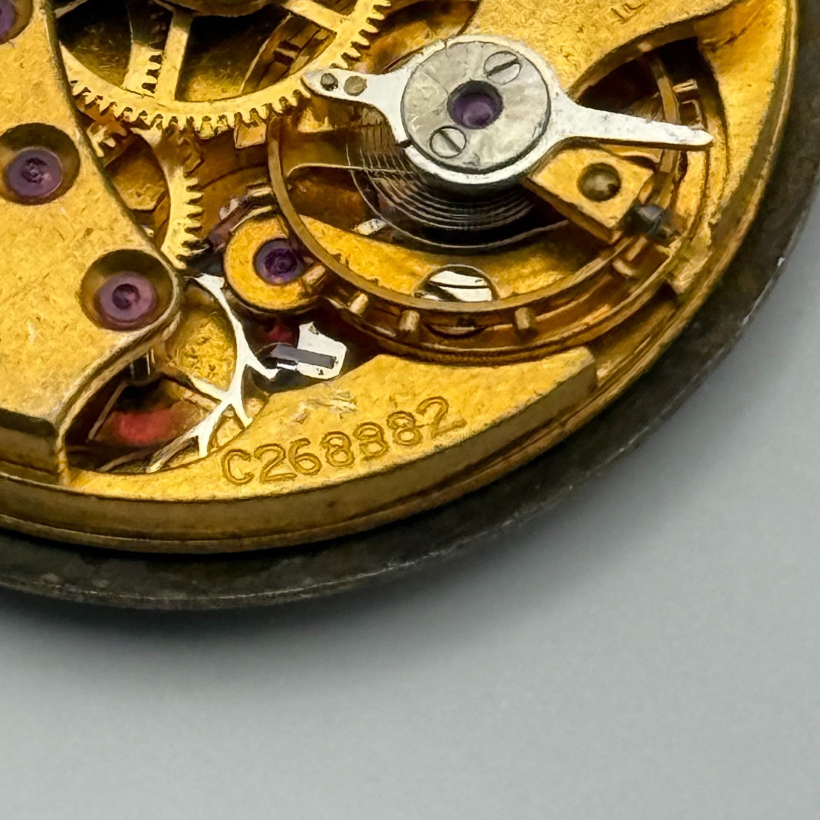 Smiths De Luxe 15 Jewels C268882 Watch Movement Manual Wind Vintage Parts 26.9mm