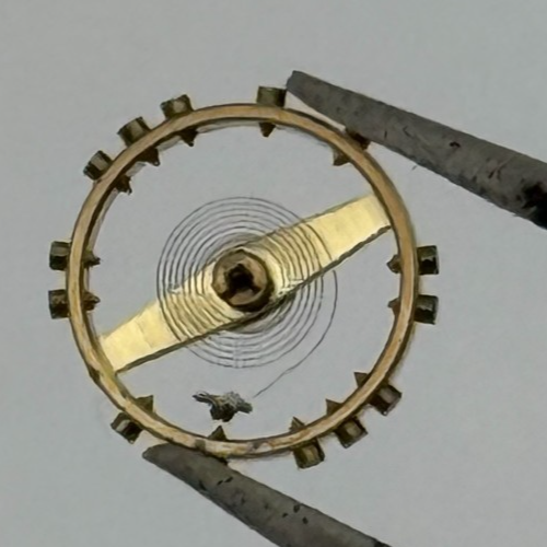 FEF 370 371 Balance Wheel Complete And Spring  176 Watch Movement Parts NOS