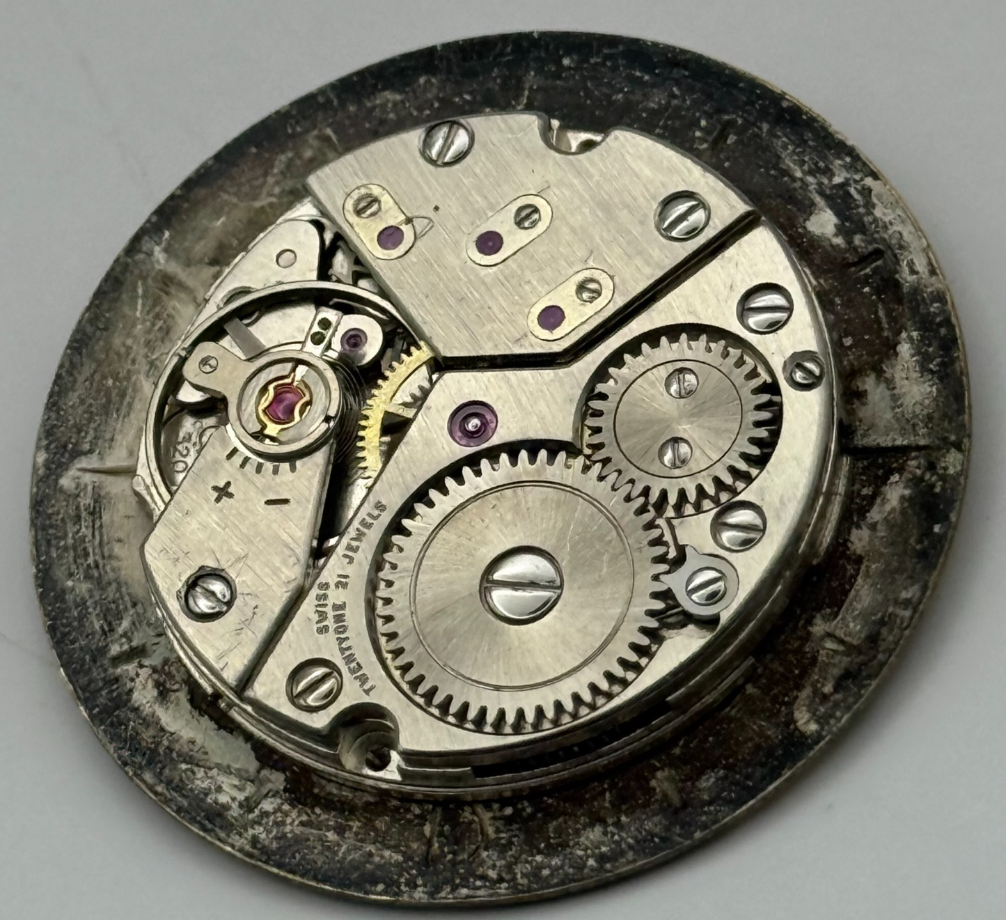Peseux P 320 Talis Watch Movement Manual Wind Vintage Swiss Parts Repair 23.5mm