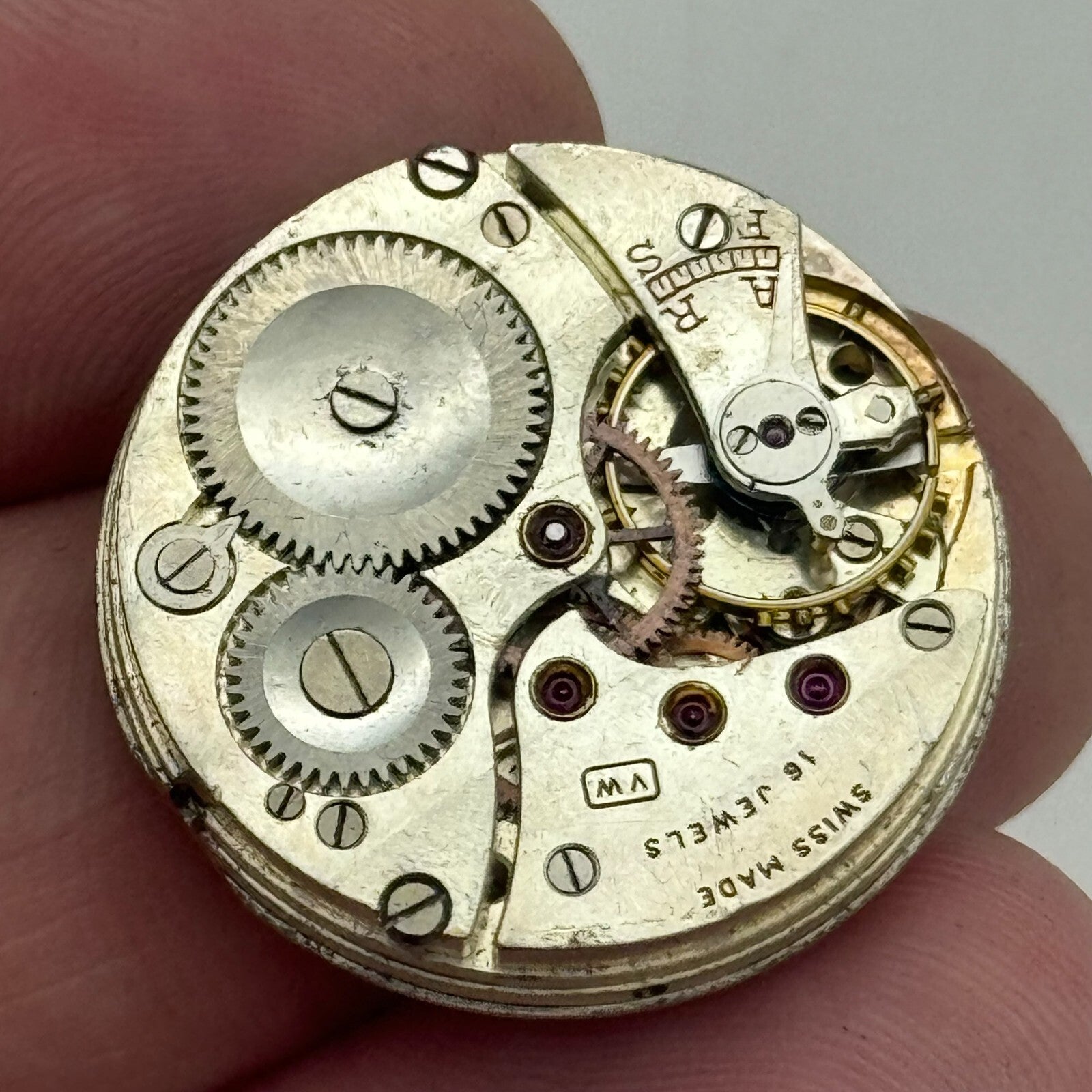 25.3mm Vertex Revue VW High Grade Manual Wind Swiss Watch Movement PARTS SPARES