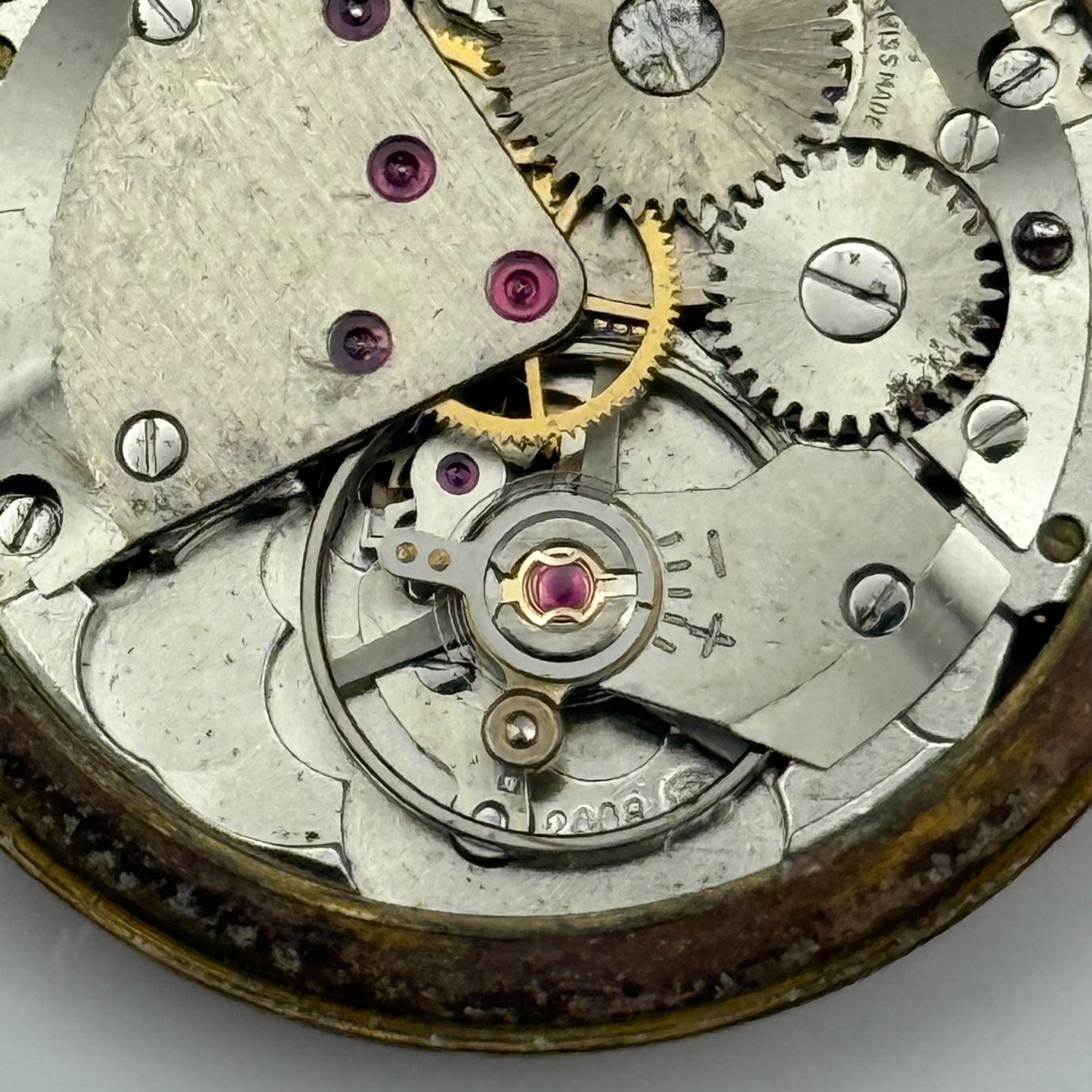 ETA 2408 Watch Movement Talis Manual Wind Vintage Swiss Parts Repair 30.9mm