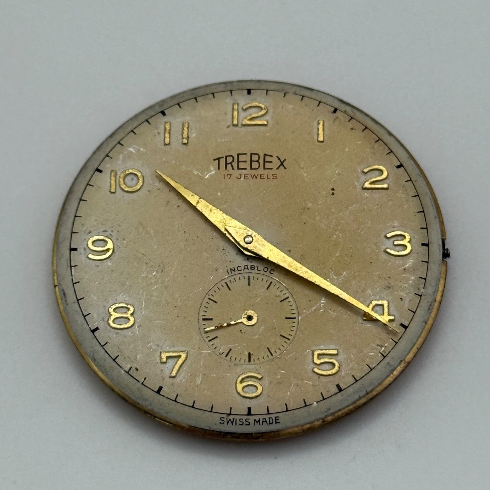 Trebex AS A Schild Watch Movement Good Balance Manual Vintage Swiss Parts 32.2mm