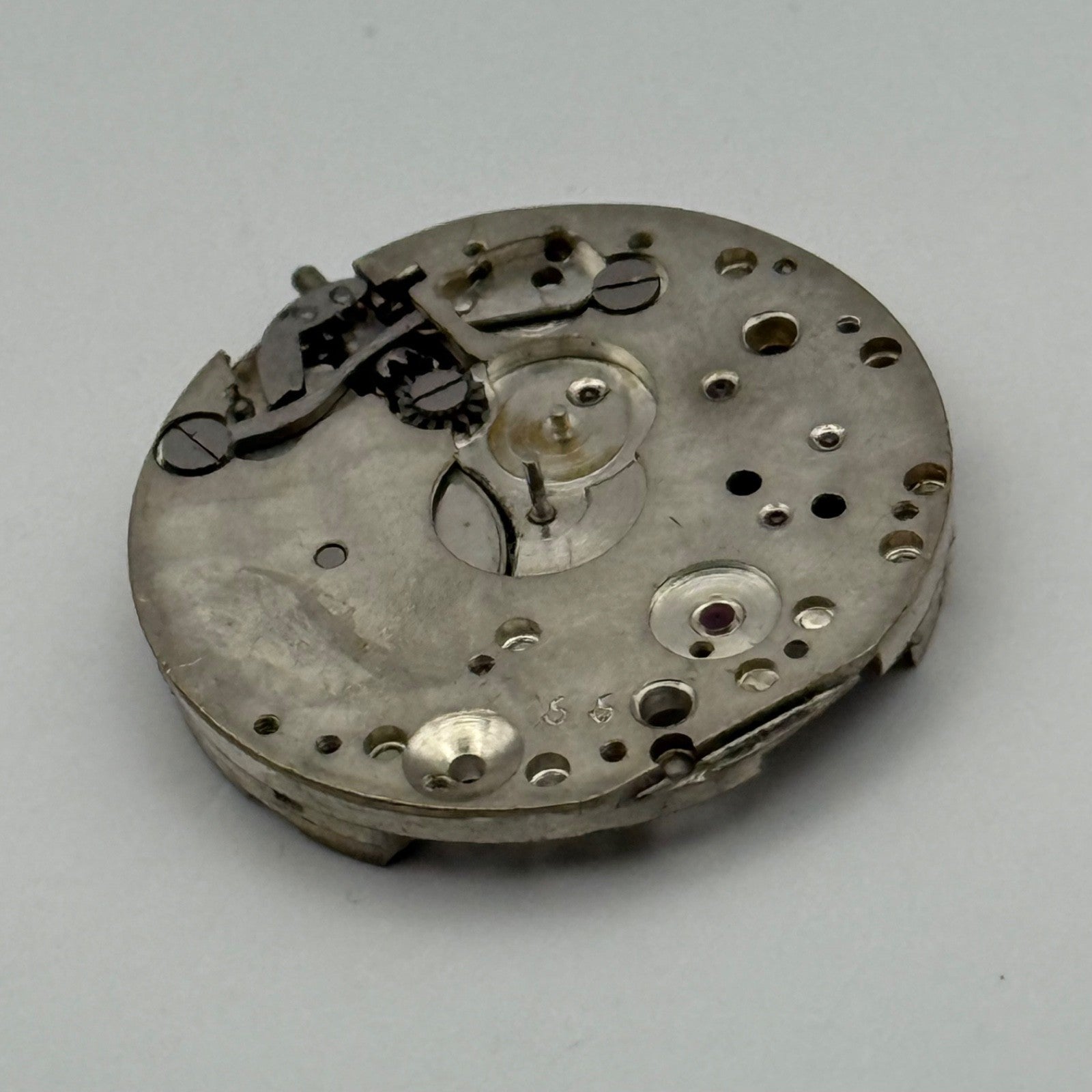 Rolex Genex Veriflat 15 Rubies Watch Movement Vintage Incomplete Parts 23.6mm