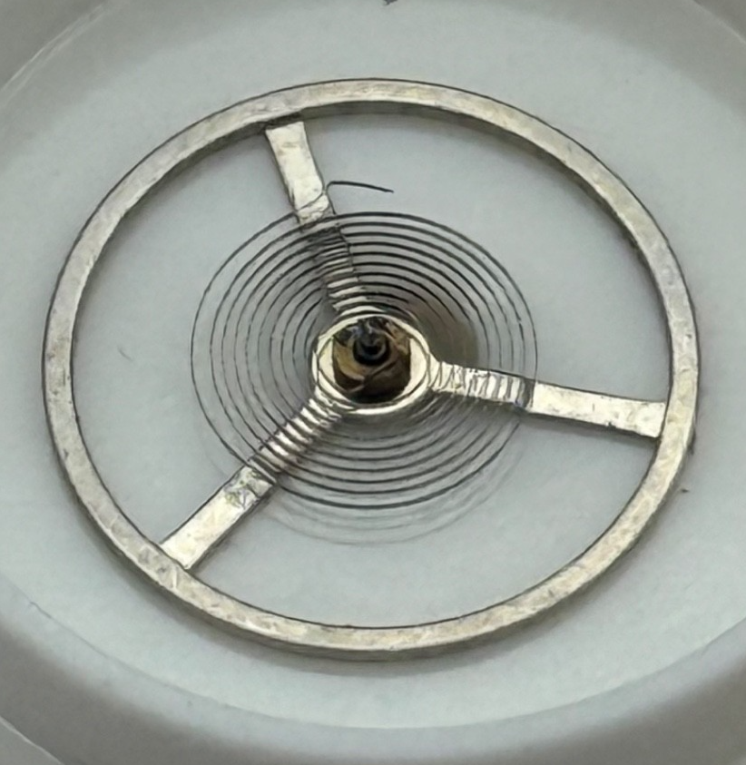 c.603 Balance Wheel Complete And Spring 10 1/2''' Watch Movement Parts NOS 