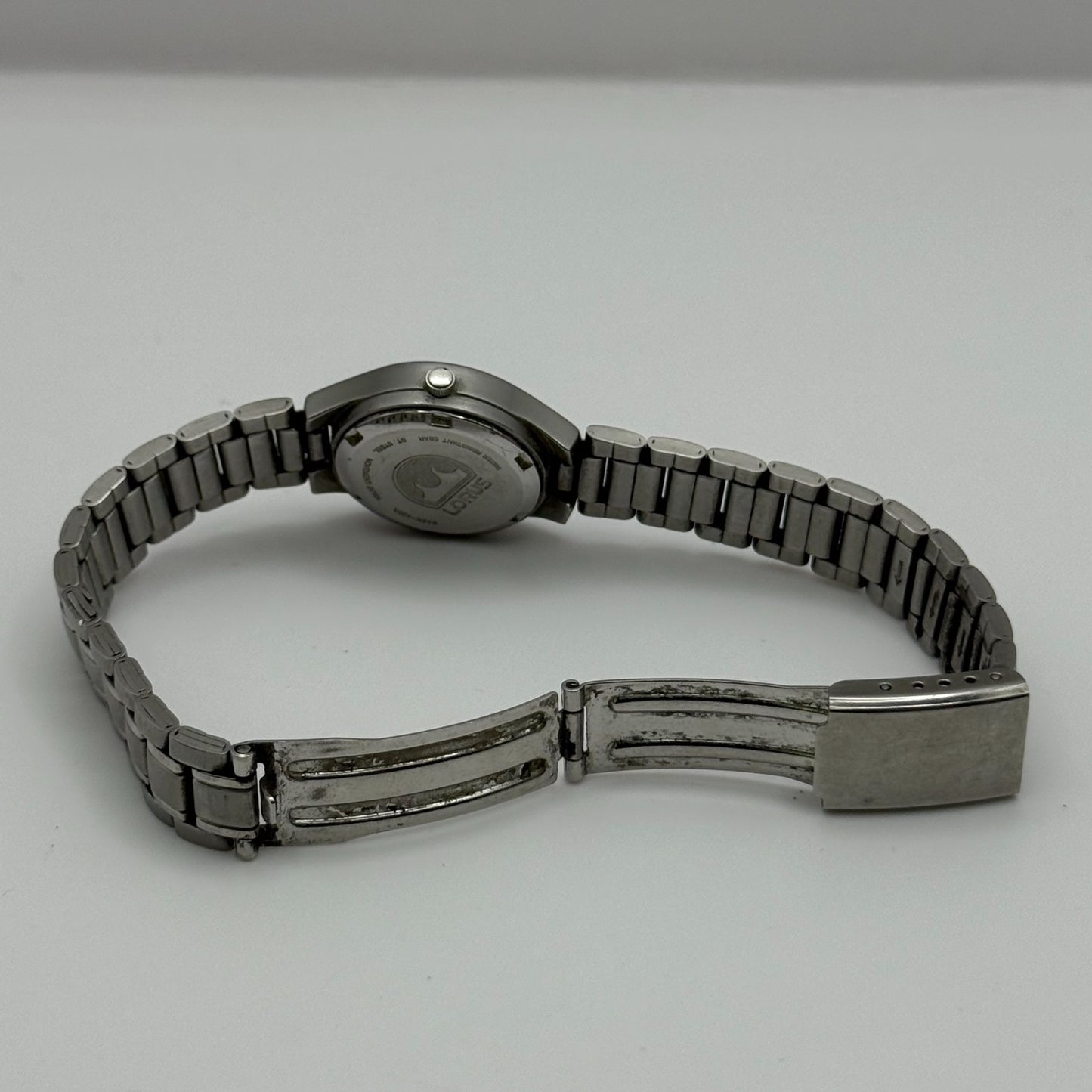 Lorus Ladies Quartz Watch Blue Dial Silver Tone Bracelet Japan Working 23mm