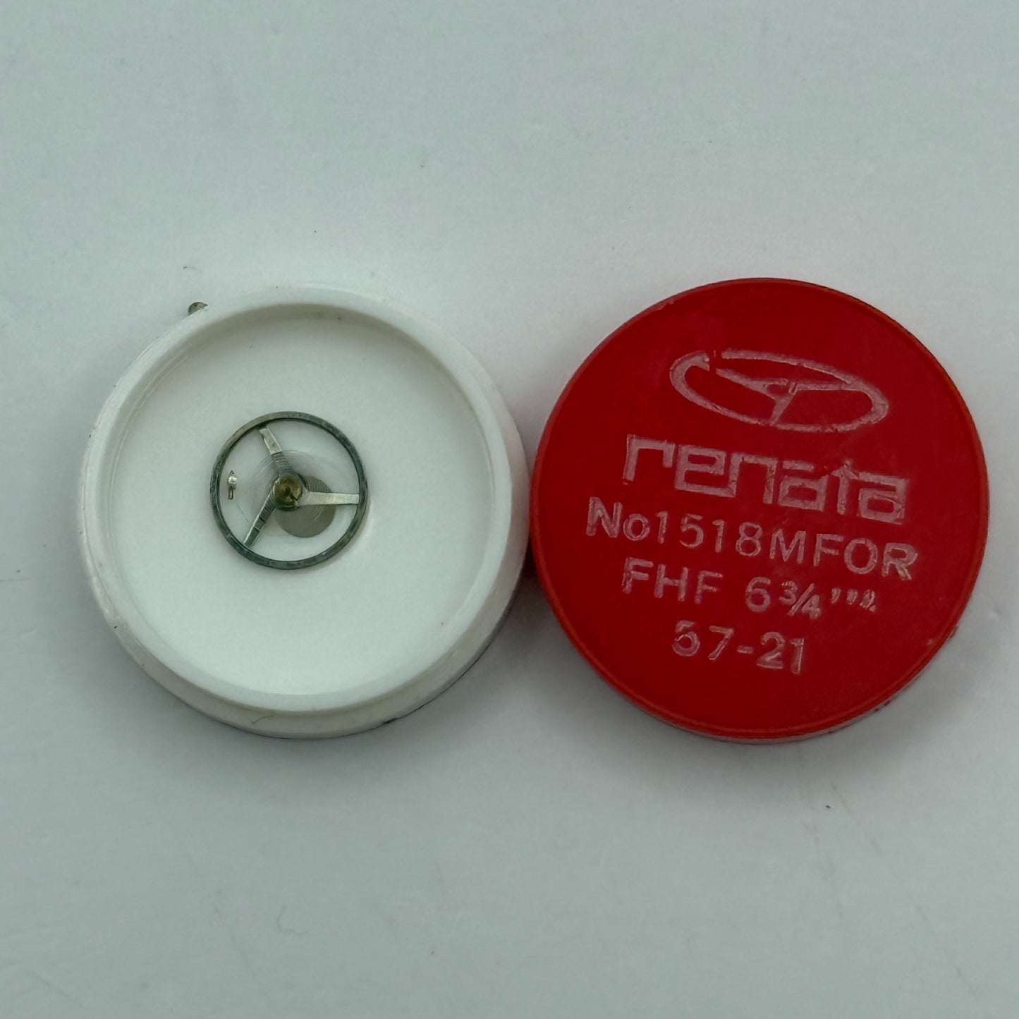 FHF 57-21 Balance Wheel Complete And Spring 6¾’’’ 1518 M Watch Movement Parts 