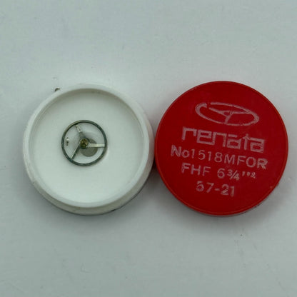FHF 57-21 Balance Wheel Complete And Spring 6¾’’’ 1518 M Watch Movement Parts 