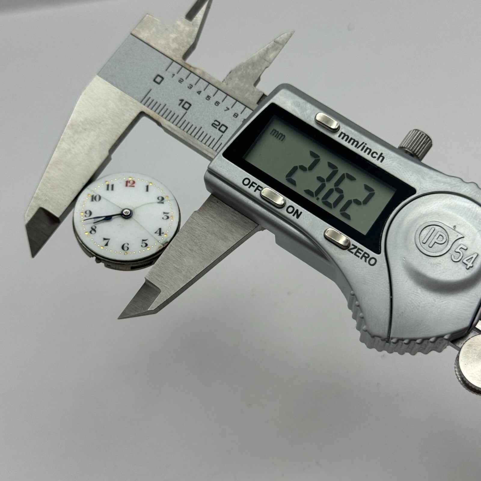 23.6mm Porcelain Dial Trench Dial Hands Watch Movement Manual Wind PARTS SPARES