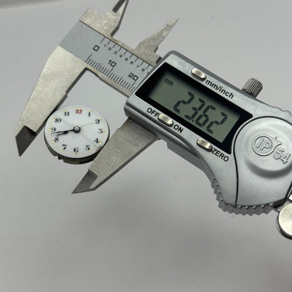 23.6mm Porcelain Dial Trench Dial Hands Watch Movement Manual Wind PARTS SPARES