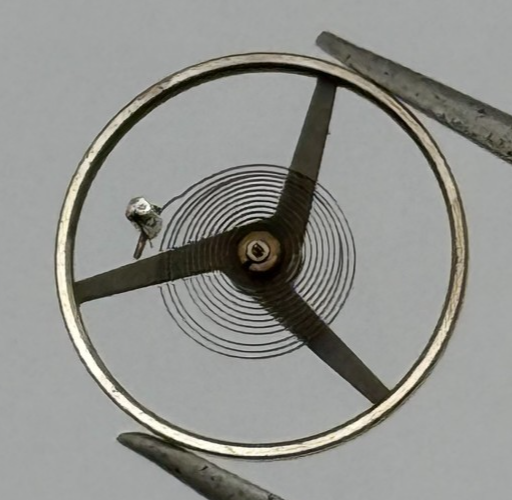 Felsa 4000 4010 Balance Wheel Complete And Spring 1435 M Watch Movement Parts