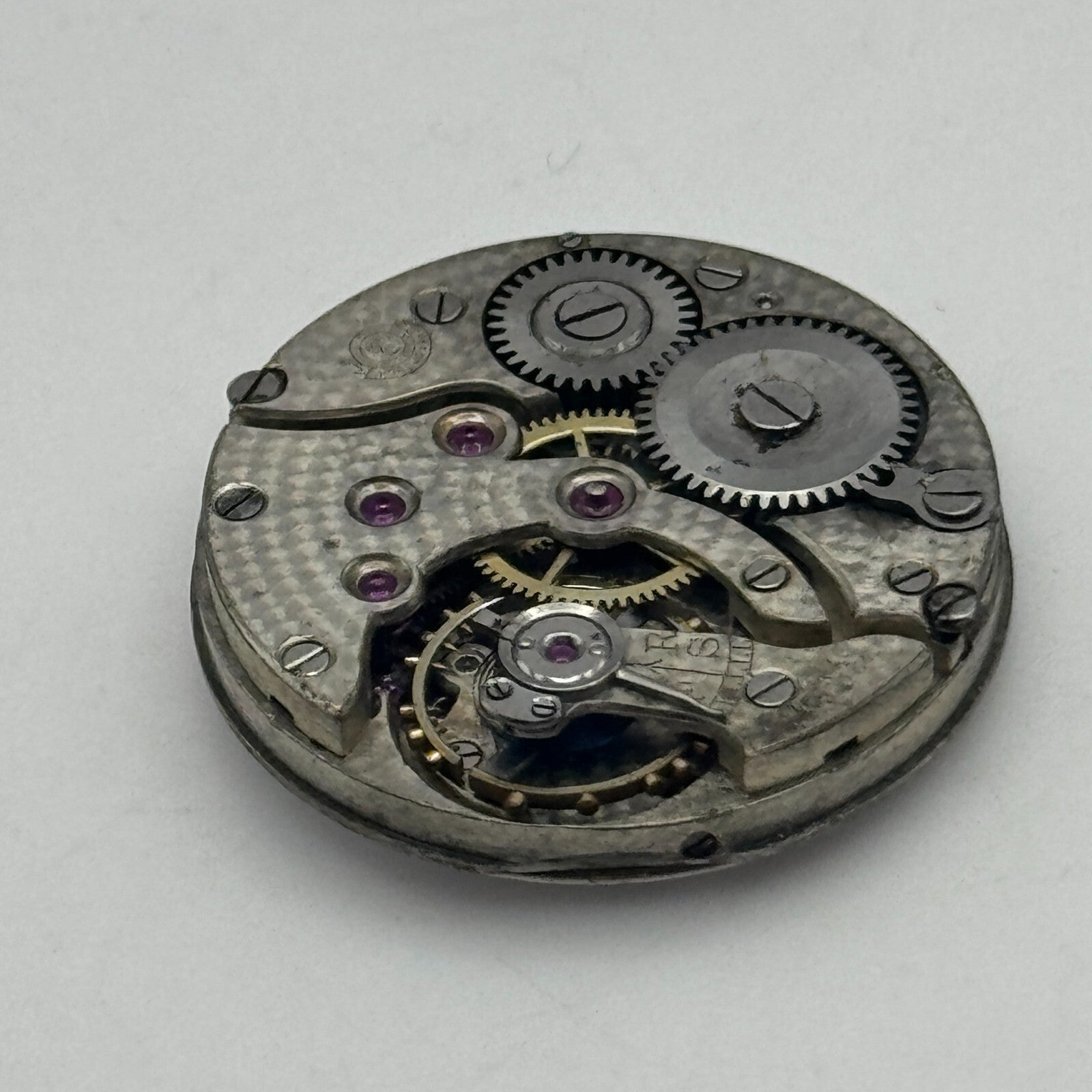 25mm Men's Dreadnought Balance Ok Vintage Swiss Trench Watch Movement PARTS