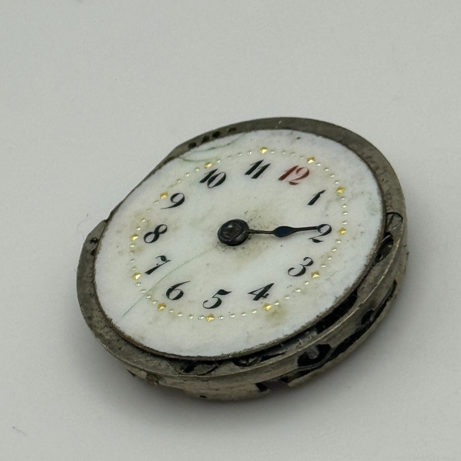 24.5mm Antique Cylinder Escapement Swiss Trench Watch Movement Manual Wind PARTS