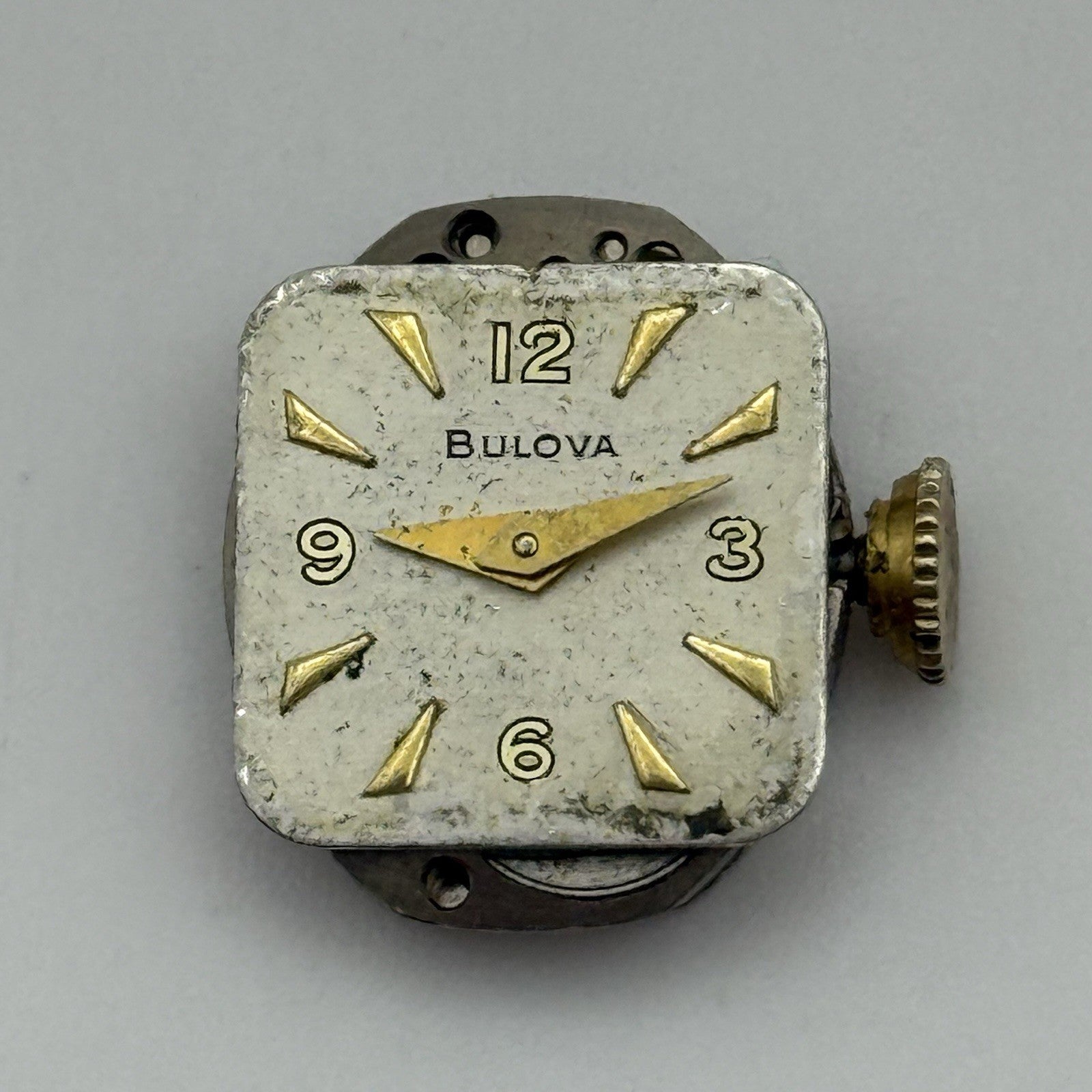 13mm Vintage Ladies Bulova 5AD Manual Wind Swiss Watch Movement PARTS REPAIR