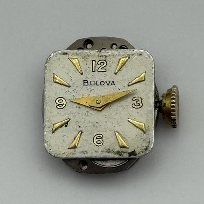 13mm Vintage Ladies Bulova 5AD Manual Wind Swiss Watch Movement PARTS REPAIR