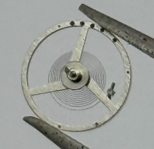 AS 976 1012 Balance Wheel Complete And Spring  29 M Watch Movement Parts NOS