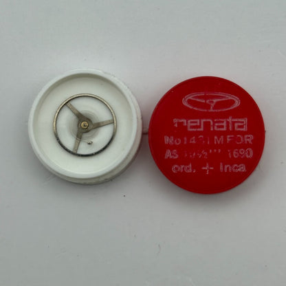 AS 1690 Balance Wheel Complete And Spring 10½’’’ Ord + Inca 1431 M Watch Parts