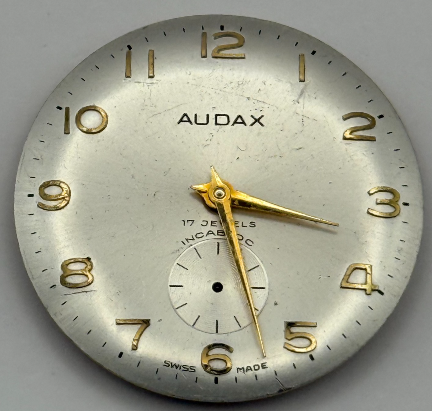 Peseux 7040 Watch Movement Audax Manual Wind Vintage Swiss Parts Repair 23.5mm