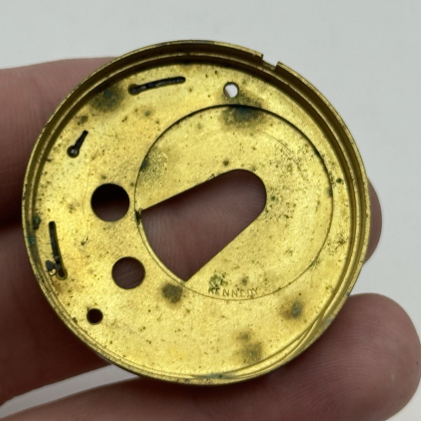 43mm Antique Fusee Good Balance Pocket Watch Movement - Chain Present PARTS