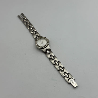 22mm Working Ladies Next M77459 Silver Tone Jewelled Quartz Watch 6 Inches