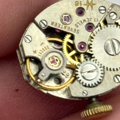 13mm Ladies Hamilton Cal 16 Swiss Manual Wind Vintage Watch Movement PARTS