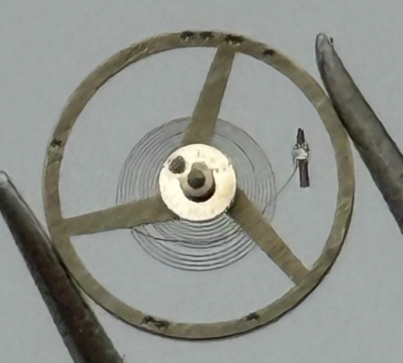 AS 976 1012 Balance Wheel Complete And Spring  29 M Watch Movement Parts NOS